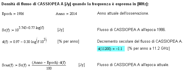 Calcolo dello spettro di Cassiopea A